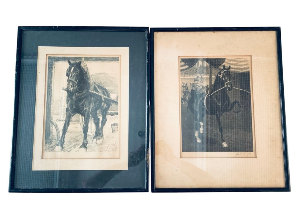 2 George Ford Morris ?The Aristrocat? and ?The Plebian? Lithograph Print (1 of 7)