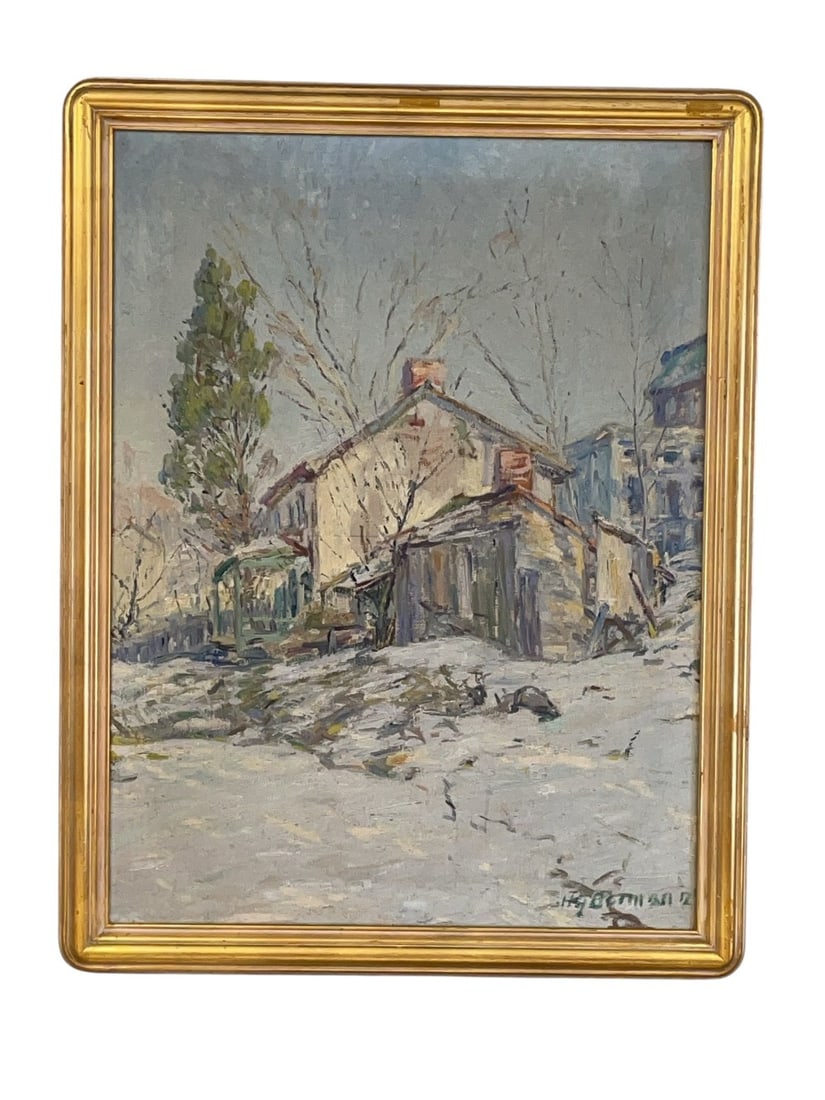 Homestead Oil Painting Signed by Artist (1 of 10)