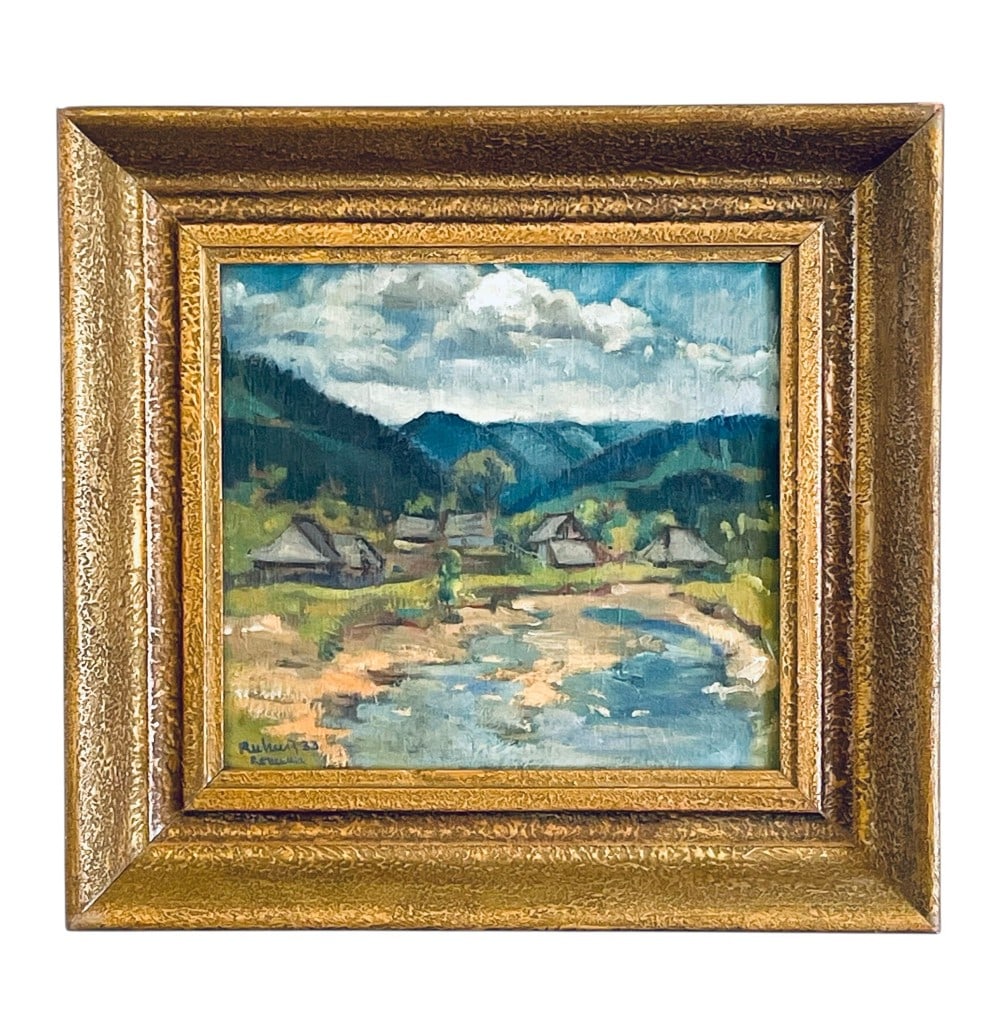 1933 Ruhur Landscape Oil Painting (1 of 6)