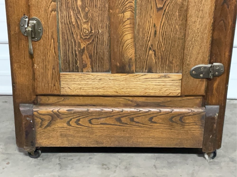 Antique Oak Ice Box/Chest - 4