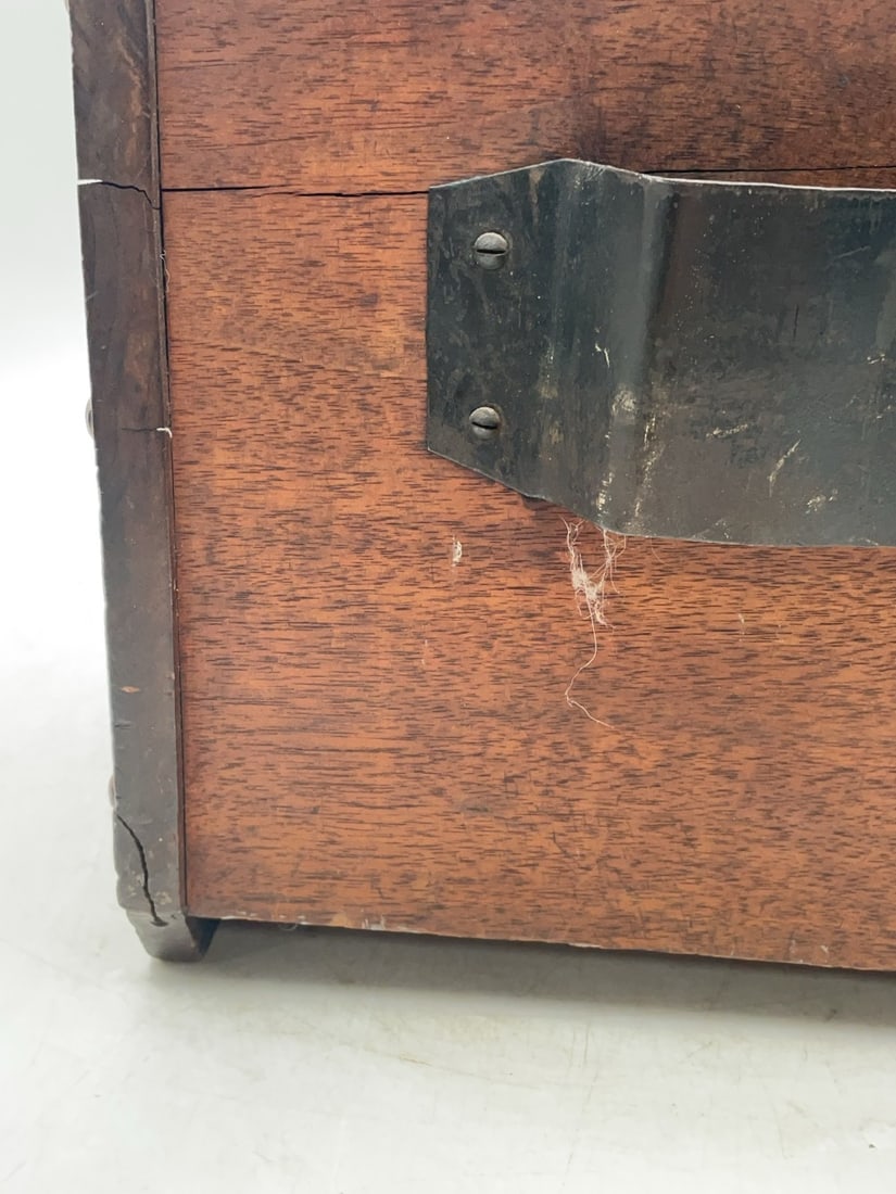 Antique Hand Carved Coal Scuttle Bin/Box - 14