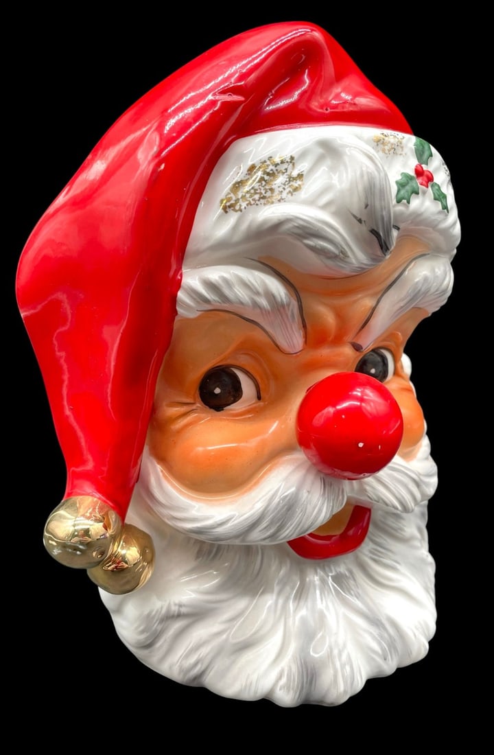 1963 Relpo Samson Import Santa Claus Planter: 1963 Relpo Samson Import Santa Claus Planter. Planter is in overall good condition with Tiny Paint Chips. Measures 5 1/2? x 6? x 8