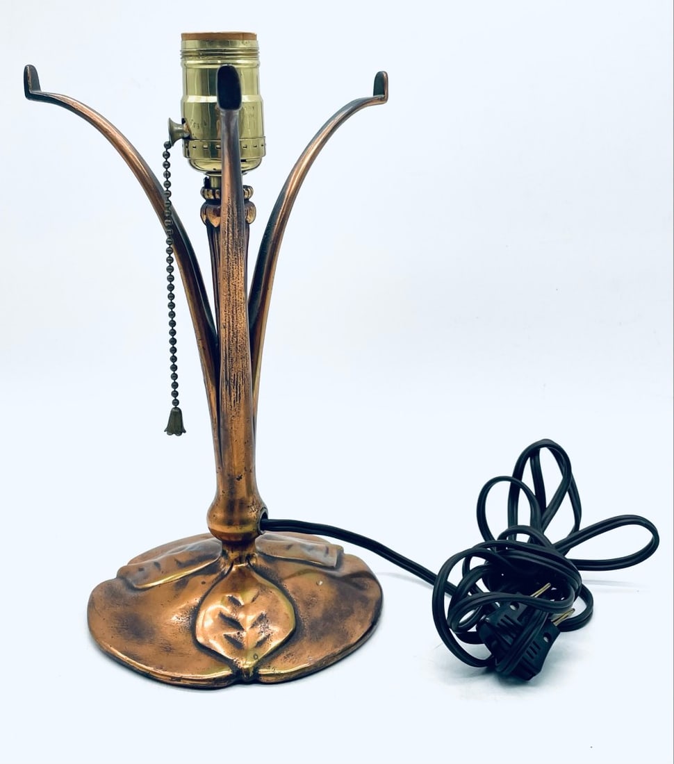 Tiffany Studios New York 426 Arm Lamp Copper/Brass Base (1 of 9)