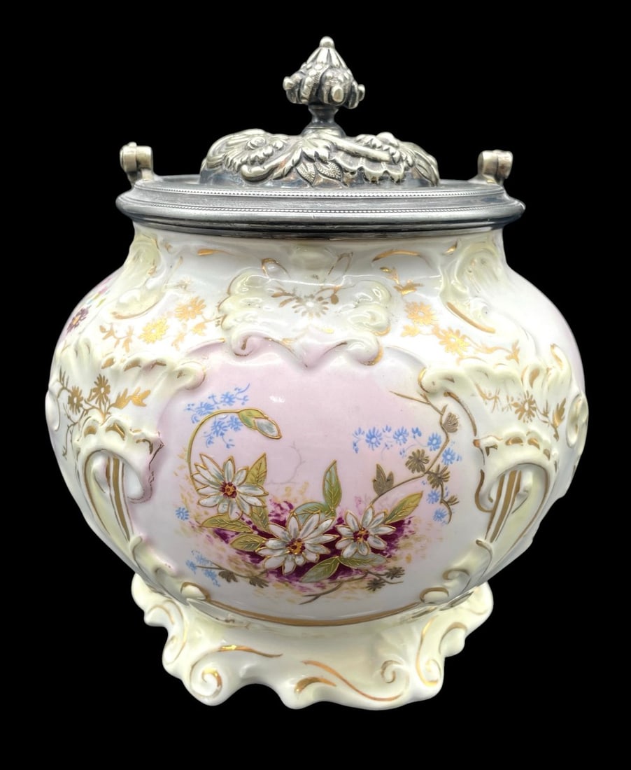 Antique Victorian Biscuit/Cookie Jar (1 of 9)