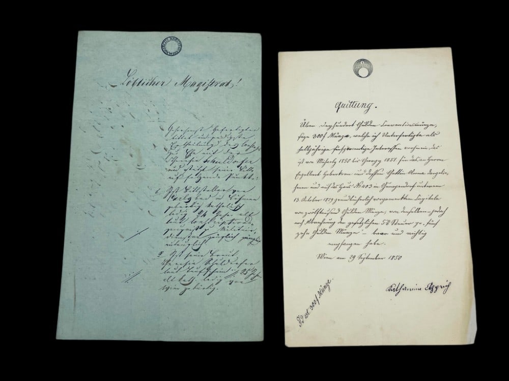 Antique 1850 Legal Battle and Land Sale Documents (1 of 17)