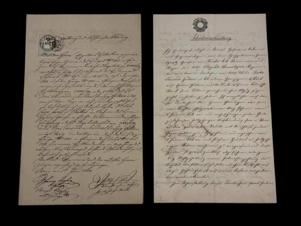 Antique Legal Loan Documents (1 of 20)