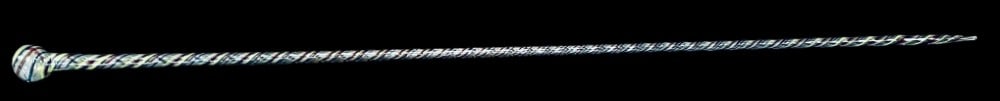 Vintage Hand Blown Swirl Walking Cane (1 of 7)