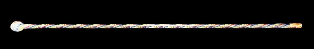 Vintage Hand Blown Glass Swirl Walking Cane (1 of 6)