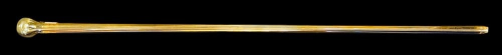 Vintage Amber Glass Walking Cane (1 of 6)