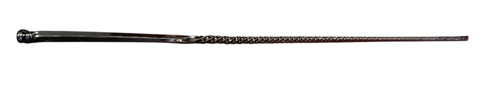Vintage Twist Amber Glass Walking Cane (1 of 6)