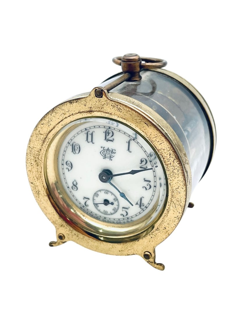 Antique Waterbury Cylinder Case Hornet Carriage Clock (1 of 10)