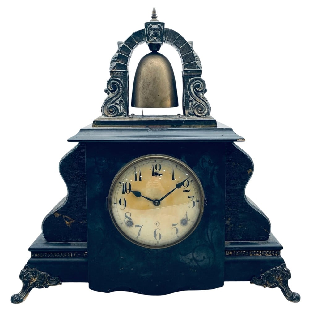 Antique WM.Gilbert Bell Top Mantle Clock (1 of 20)