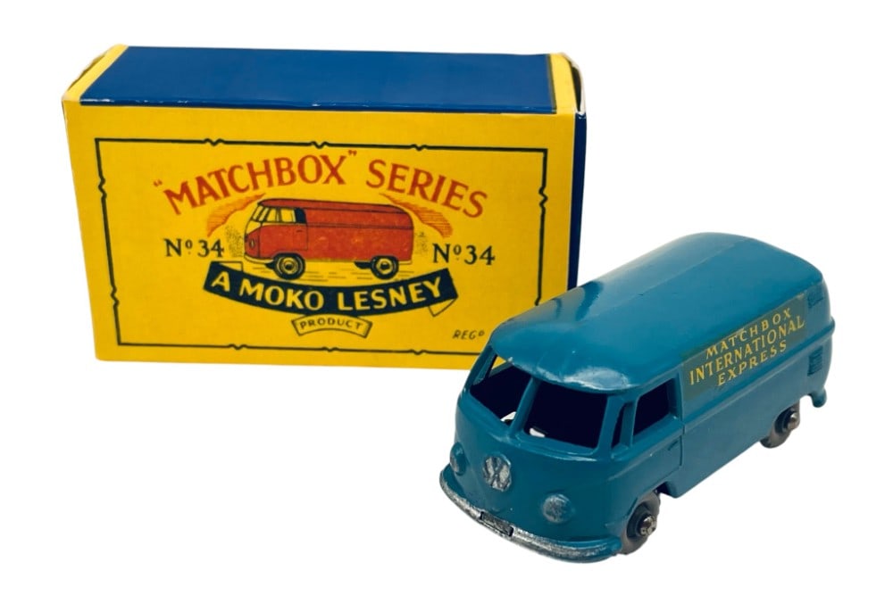 "Matchbox" A Moko Lesney Volkswagen Microvan No. 34 with Original Box (1 of 13)