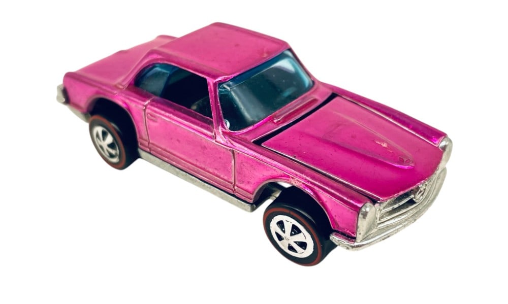 1968 Hot Wheels Mercedes Benz 280SL Red Line (1 of 8)