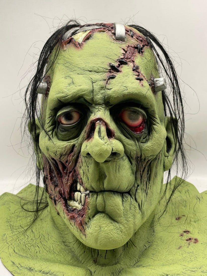 Death Studios Green Frankenstein Zombie Mask - 3
