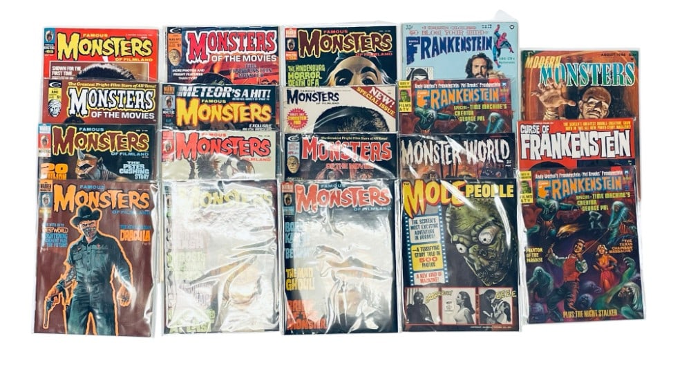 (19) Famous Monsters, Frankenstein Magazines (1 of 8)