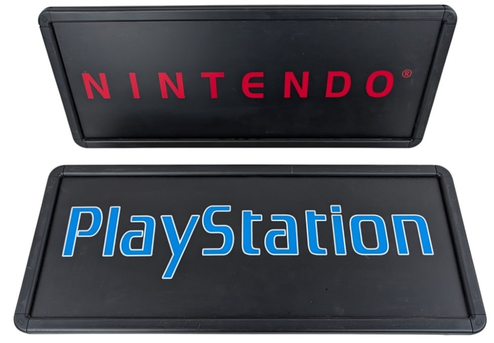 Lot Of 2 Video Game Store Lighted Signs / Nintendo & Playstation (1 of 13)