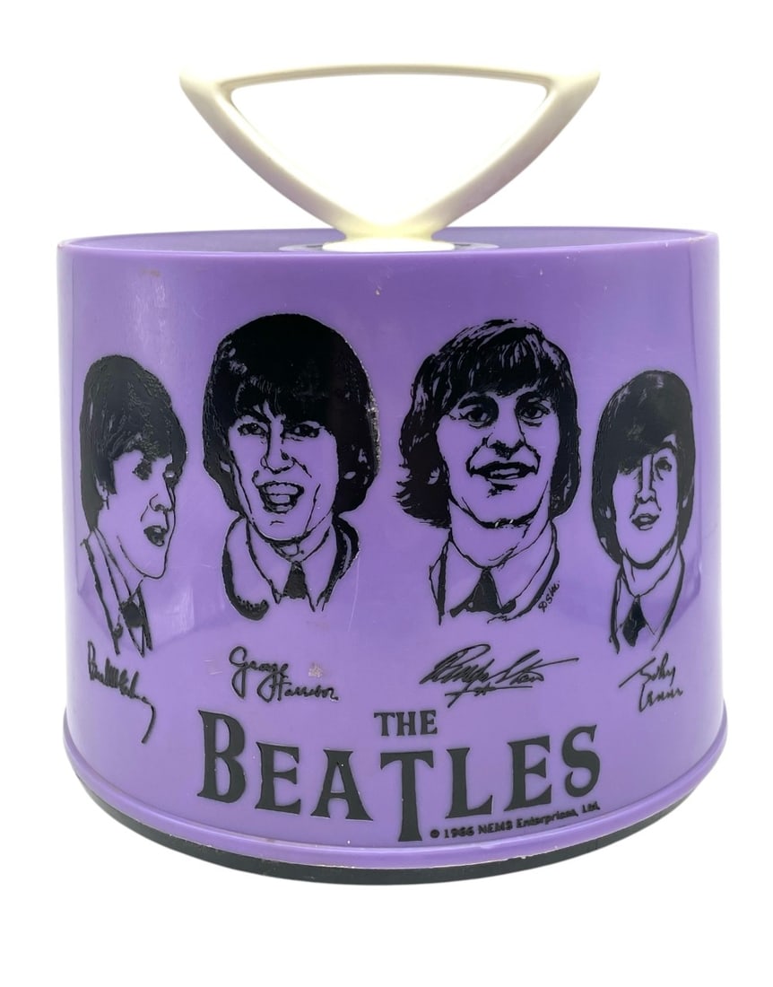 1966 The Beatles Purple NEMS Portable Record Holder (1 of 7)