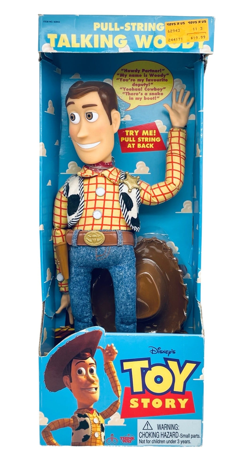 New Disney Toy Story Pull-String Talking Woody (1 of 9)
