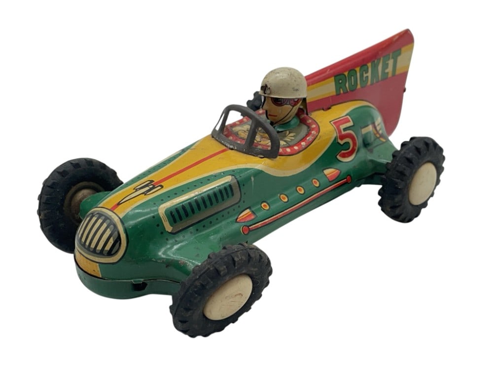 Vintage Hadson Japan Rocket Tin Litho Car (1 of 12)