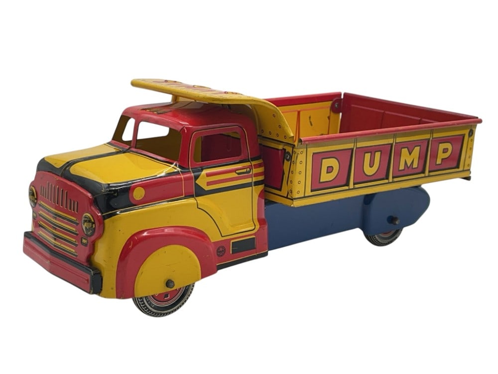 Marx Tin Litho Lumar Construction Company Dump Truck (1 of 11)