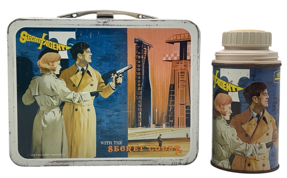1968 King Seeley Secret Agent Lunchbox & Thermos (1 of 13)