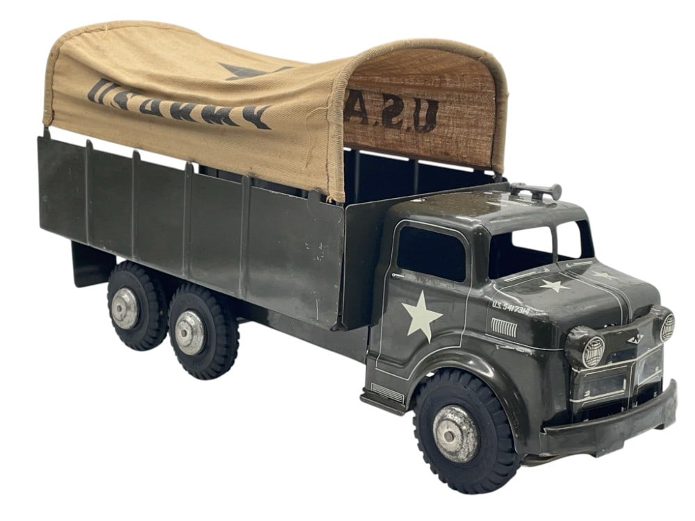 Marx Lumar U.S Army Transport Pressed Steel Truck (1 of 13)