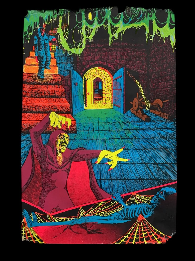 1971 ?The Sorcerer? Pro Arts Psychedelic Blacklight Poster (1 of 19)