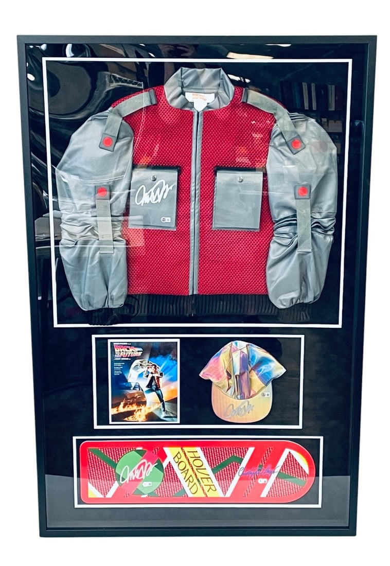 Back to Future Michael J. Fox and Christopher Lloyd Signed Display (1 of 15)