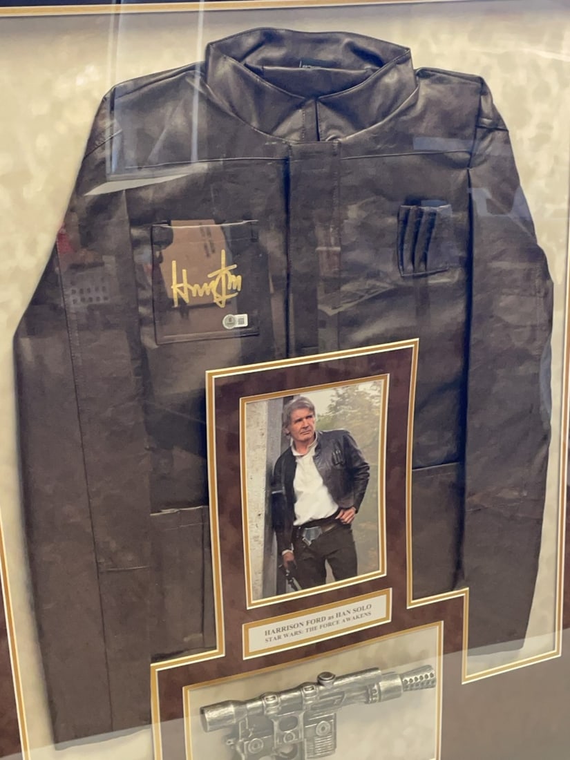 Harrison Ford Signed Leather Jacket Display - 10