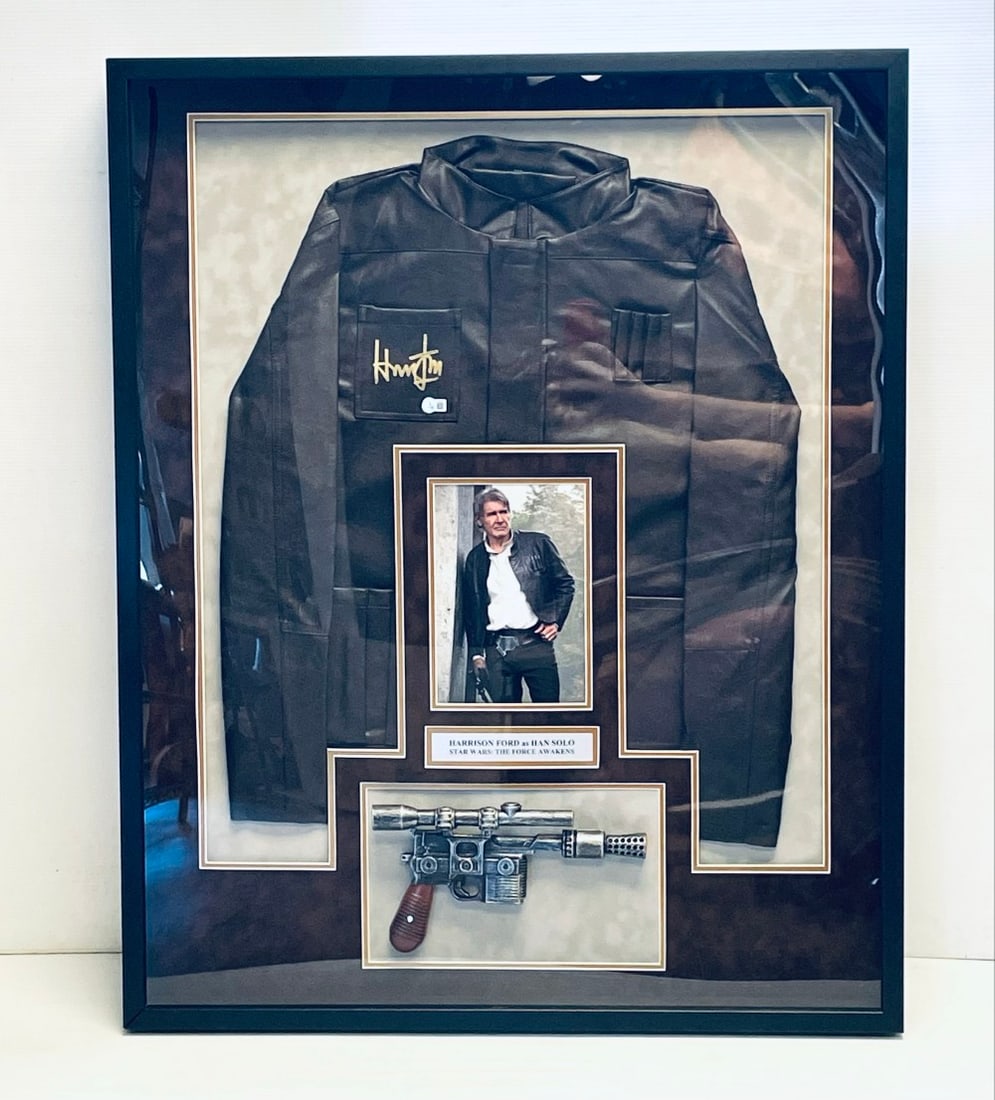Harrison Ford Signed Leather Jacket Display - 2
