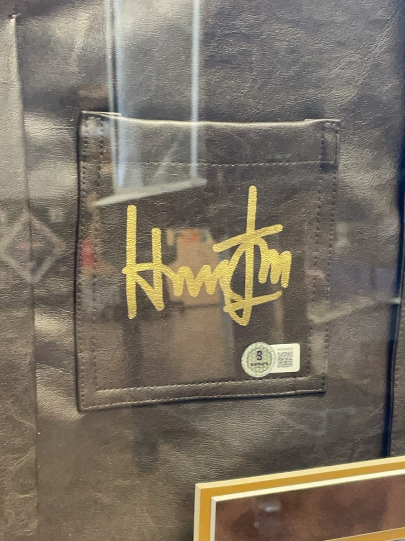 Harrison Ford Signed Leather Jacket Display - 5