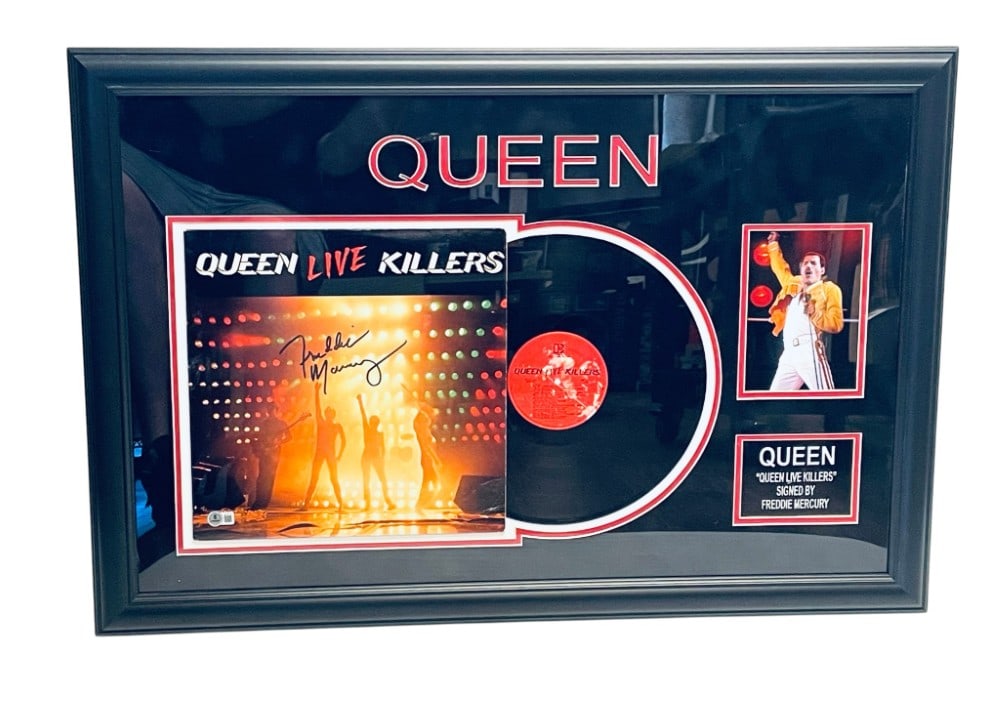 Freddy Mercury Signed ?Queen Live Killers? Record Display: Update