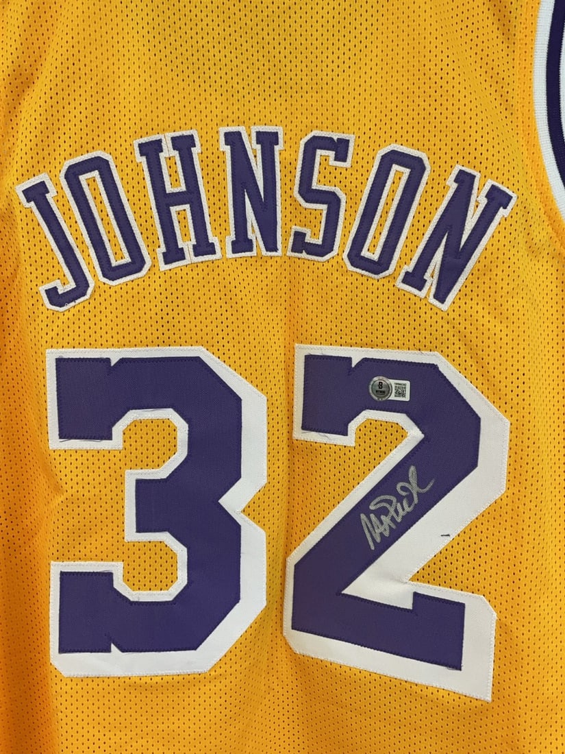Magic Johnson Signed Showtime Jersey - 2