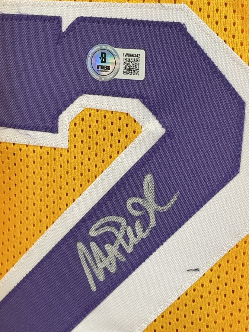 Magic Johnson Signed Showtime Jersey - 4