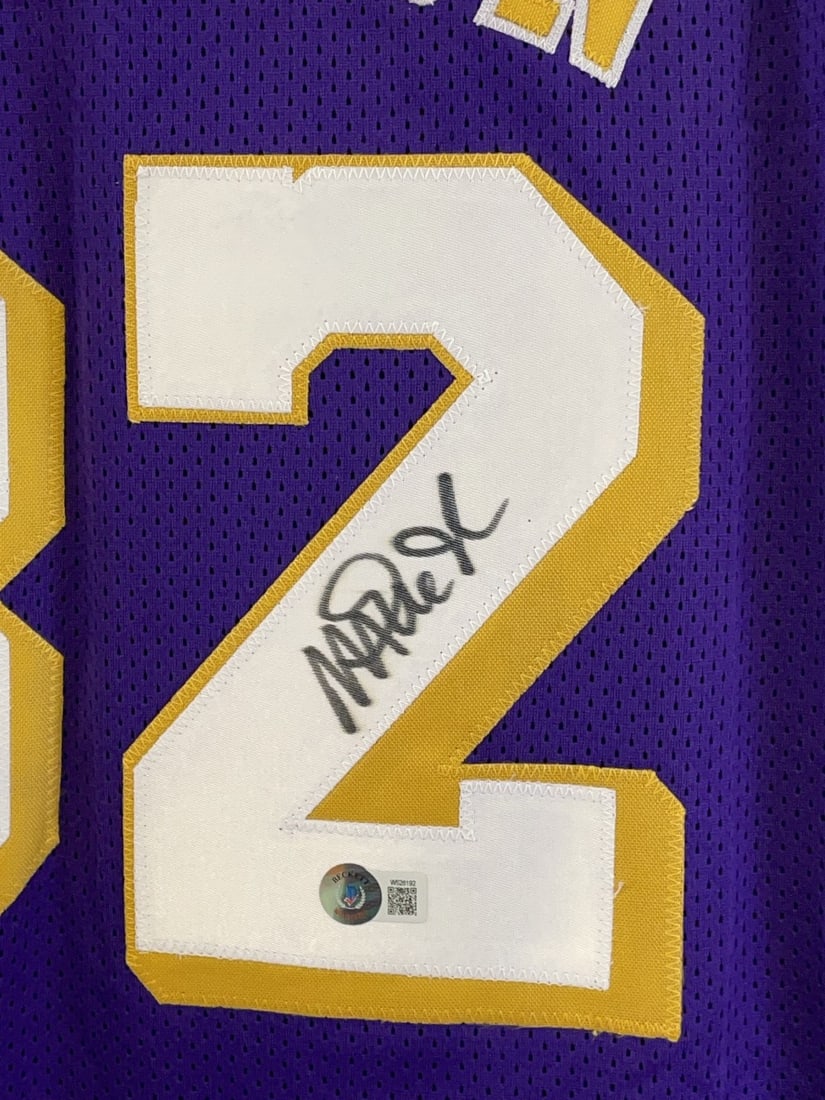 Magic Johnson Signed Showtime Jersey - 3