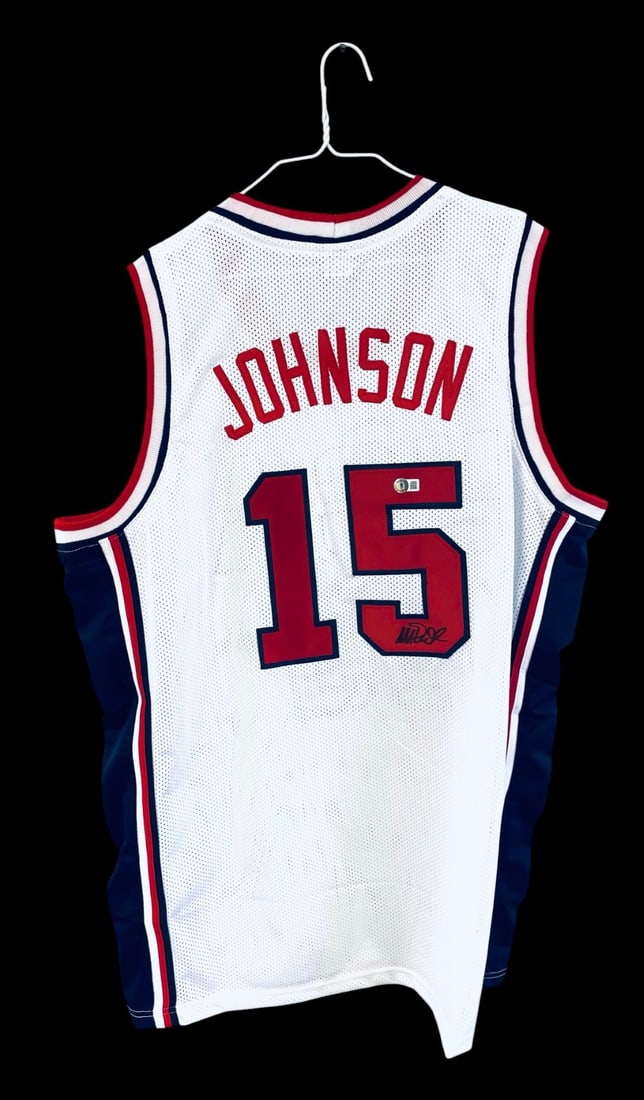 Magic Johnson Signed USA Team Jersey (1 of 11)