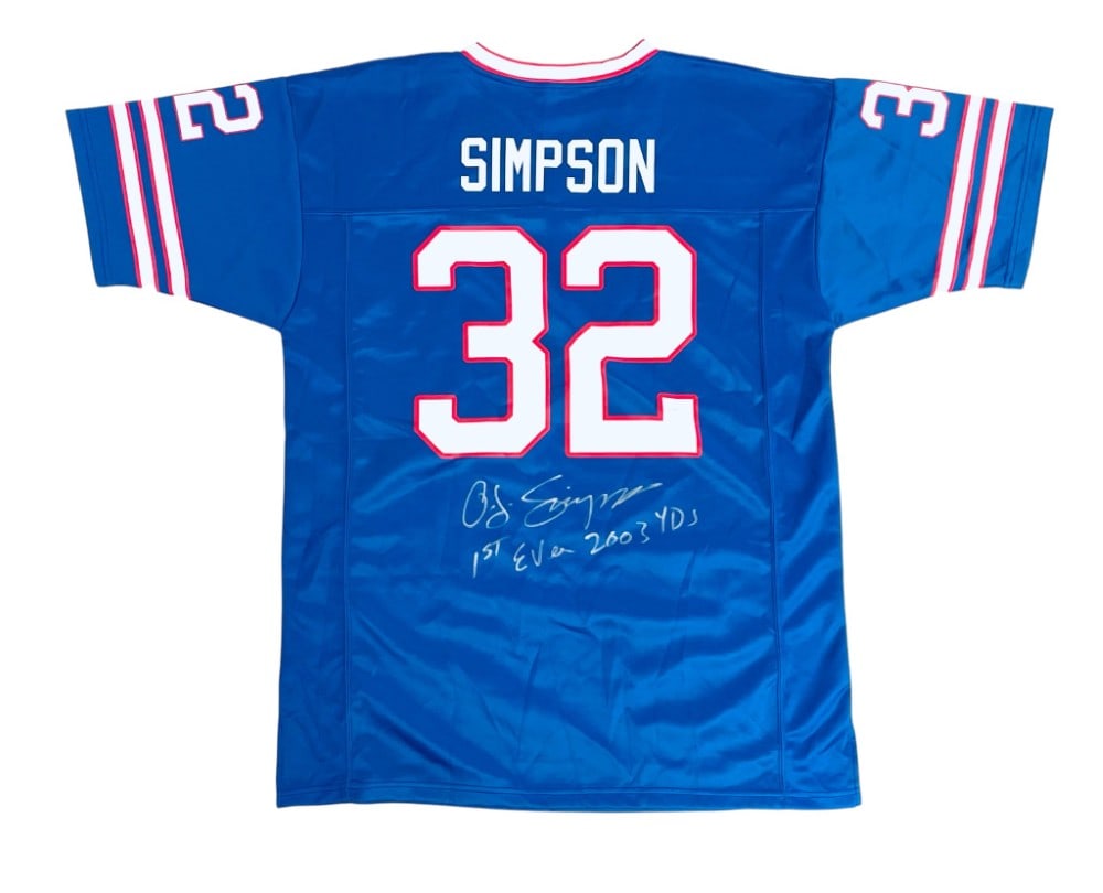 O.J Simpson Signed Buffalo Bills Signed Jersey (1 of 8)