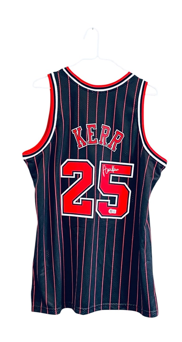 Steve Kerr Signed Chicago Bulls Jersey (1 of 11)