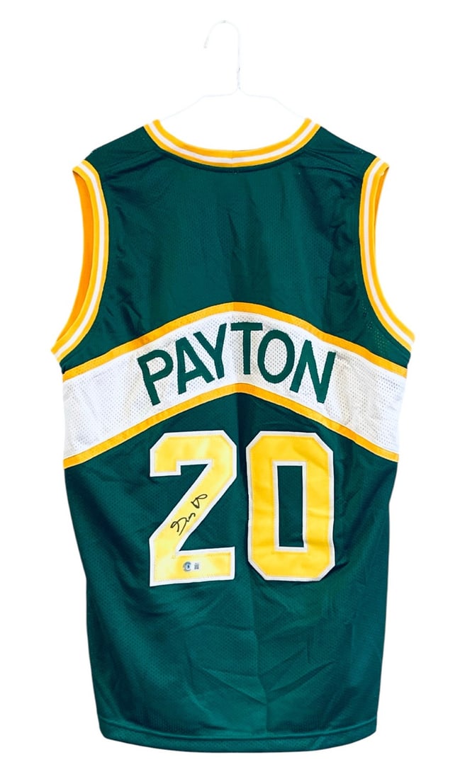 Gary Payton Signed Seattle SuperSonics Jersey (1 of 10)