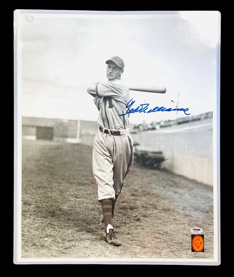 Ted Williams Signed Black and White Photograph (1 of 6)