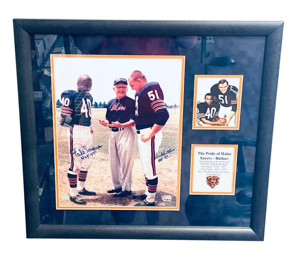 Gale Sayers and Dick Butkus Signed Photograph (1 of 8)