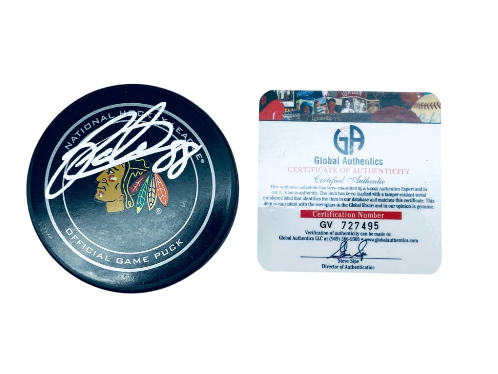 Patrick Kane Signed Blackhawks Hockey Puck (1 of 8)
