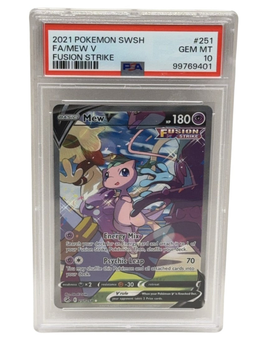 POK?MON 2021 SWSH Fa/Mew V Fusion Strike Graded PSA 10 GEM MINT: Update