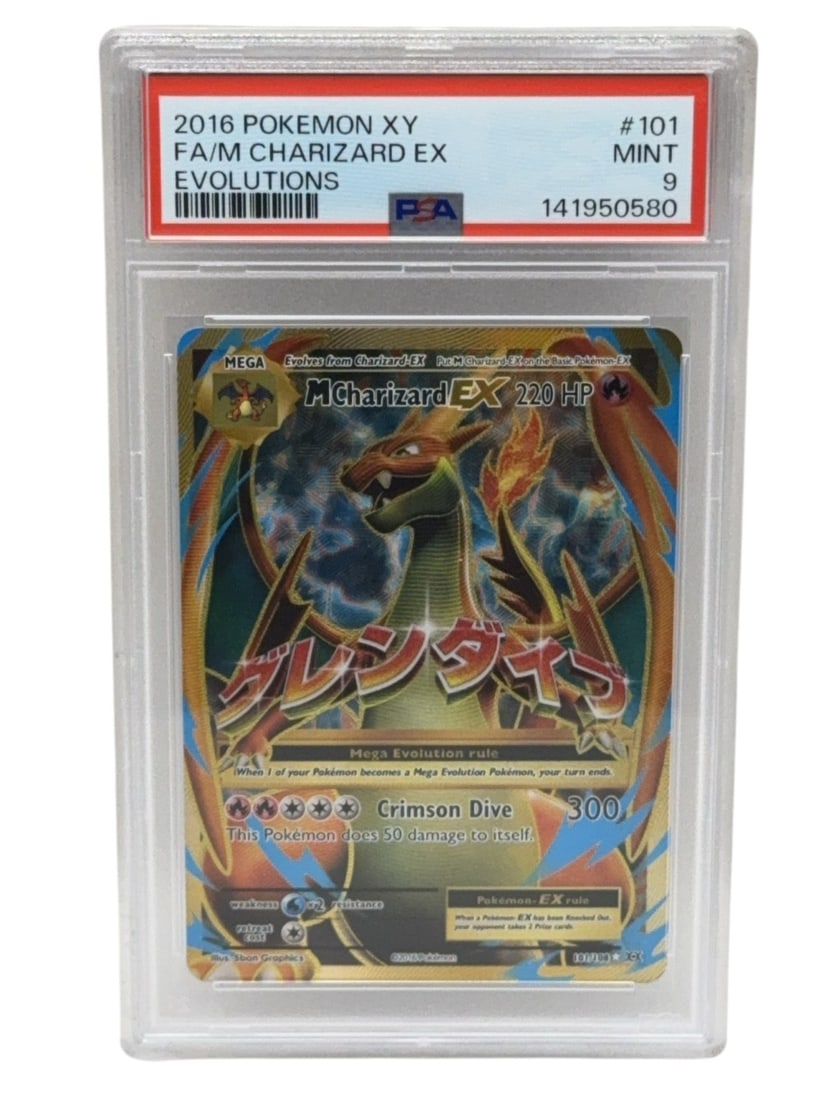 POK?MON 2016 XY FA/M CHARIZARD EX Evolutions Graded PSA 9 MINT: Update