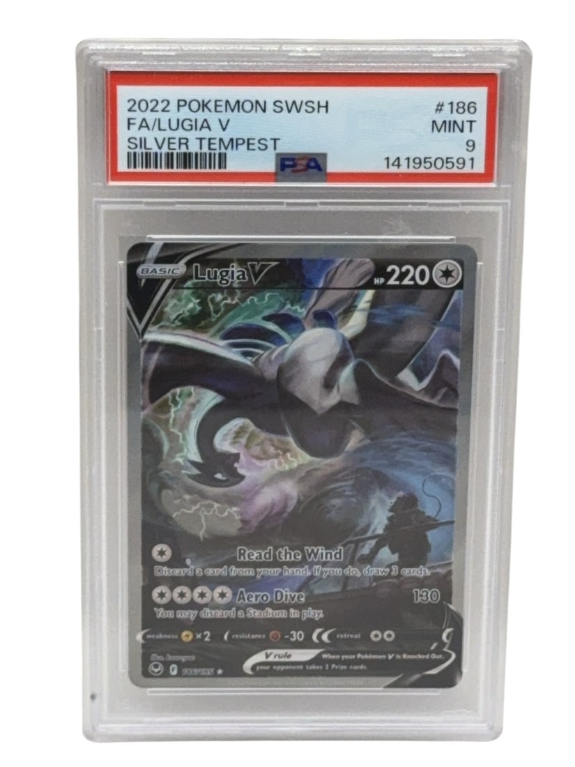 POK?MON 2022 SWSH FA/LUGIA V Silver Tempest Graded PSA 9 MINT: Update