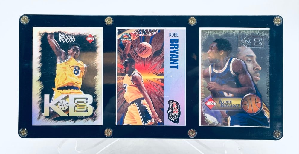 (3) Kobe Bryant Collectors Edge and Trademark Slam Cards (1 of 9)