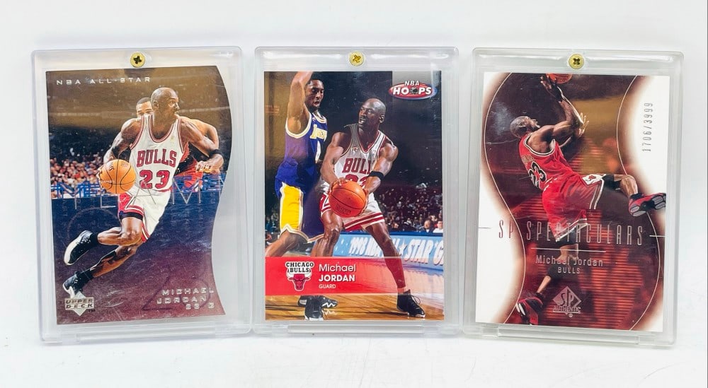 (3) Michael Jordan Upper Deck and NBA Hoops Cards (1 of 19)