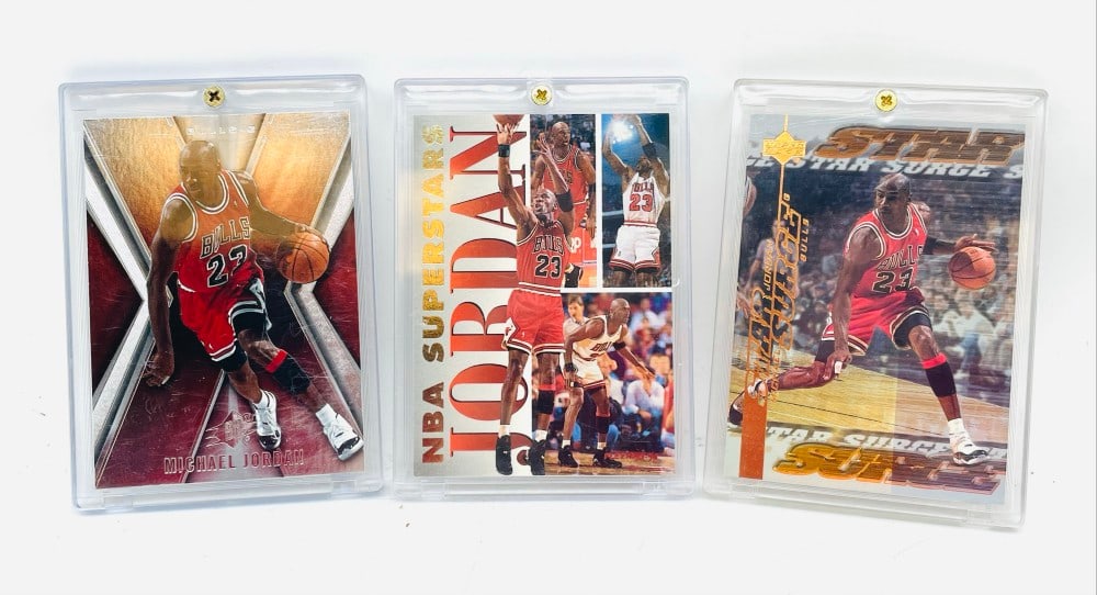 (3) Upper Deck and Fleer Michael Jordan Cards (1 of 14)