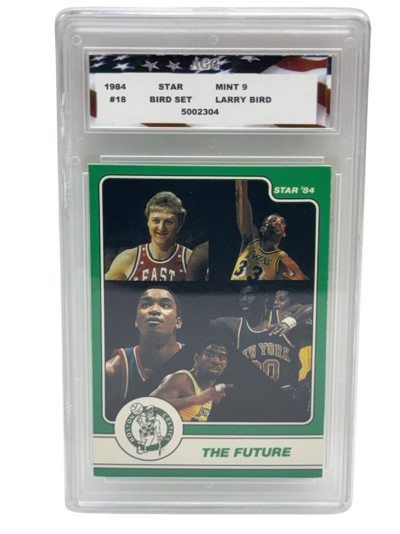 LARRY BIRD 1984 STAR Basketball Trading Card Graded AGC 9 MINT The Future (1 of 2)